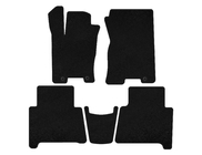 Kia Mohave 2008-2016 Textile Floor Mats Premium (2 Rows, Black) photo 1