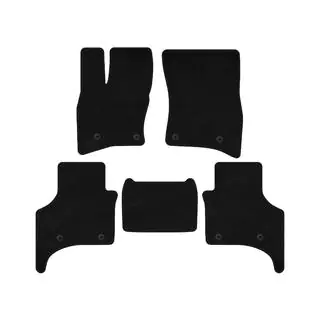 Premium Textile Floor Mats (5-Door, Black)