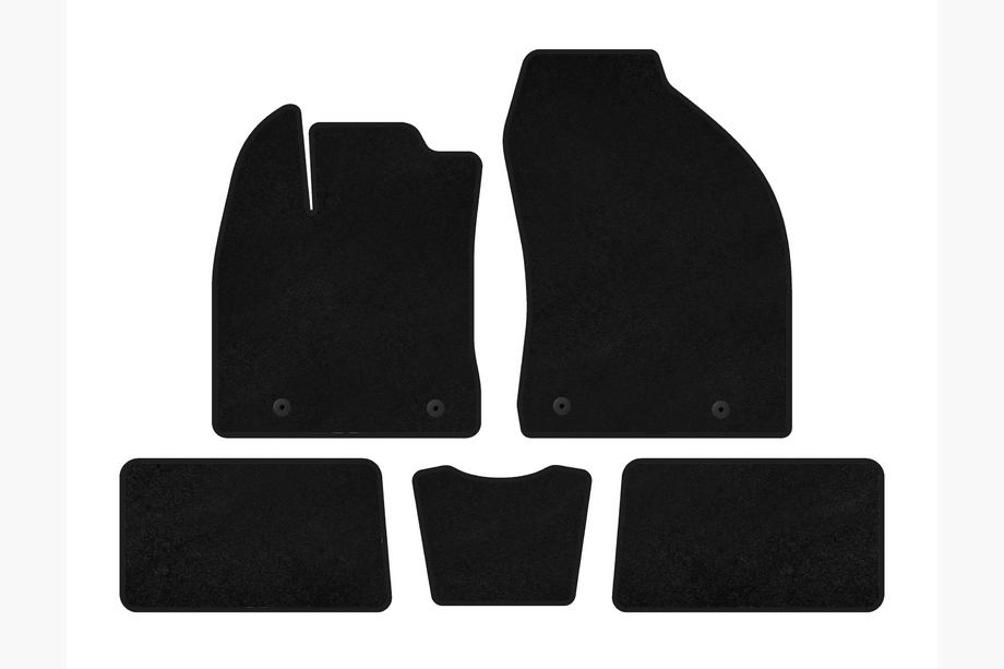 Lexus CT200H 2011-2022 Textile Floor Mats Premium (HB, Hybrid, Black) Image
