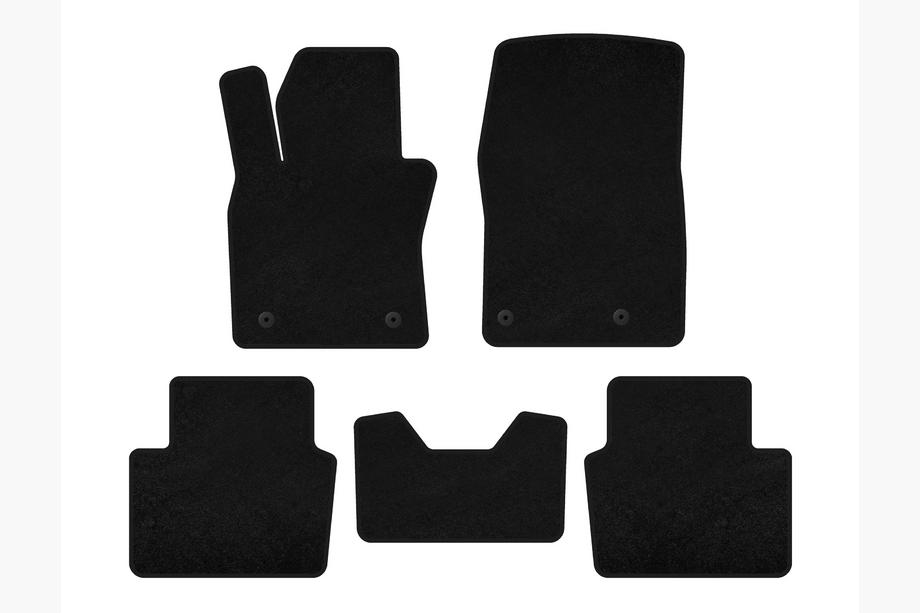 Mazda 3 2019- Textile Floor Mats Premium (HB, Black) Image