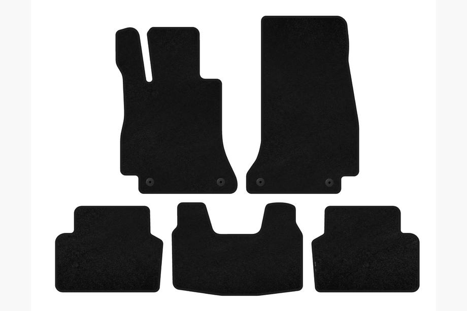 Mercedes E-class W213 2016-2023 Textile Floor Mats Premium (SD, Black) Photo 1