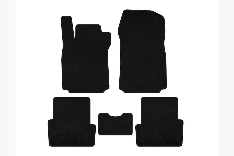 Renault Modus 2005-2012 Textile Floor Mats Premium (black) Image