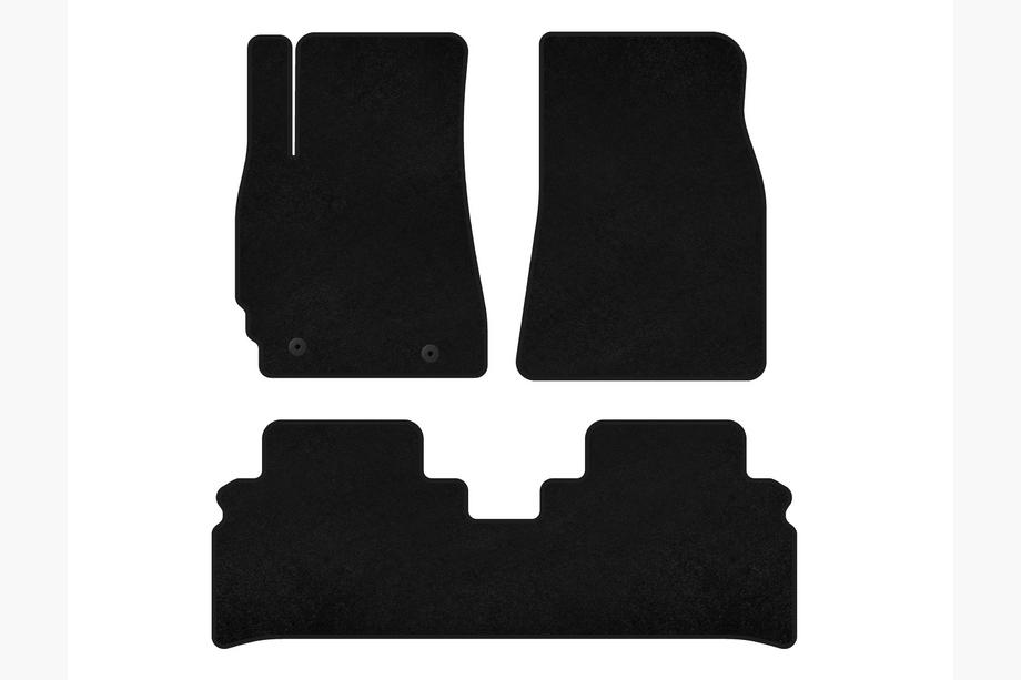 Toyota Highlander 2000-2008 Textile Floor Mats Premium (black) Image