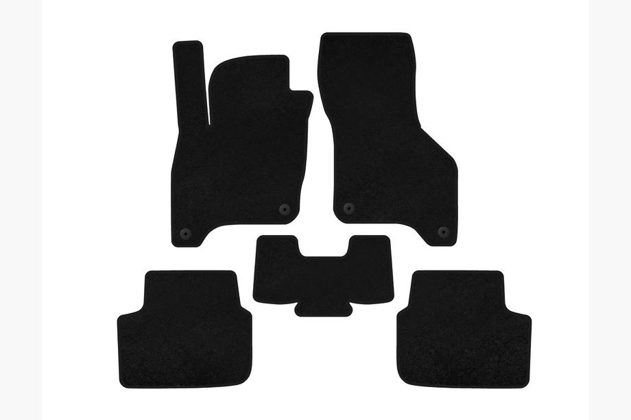 Volkswagen E-Bora 2019- Textile Floor Mats Premium (SD, Electric, Black) Photo 1