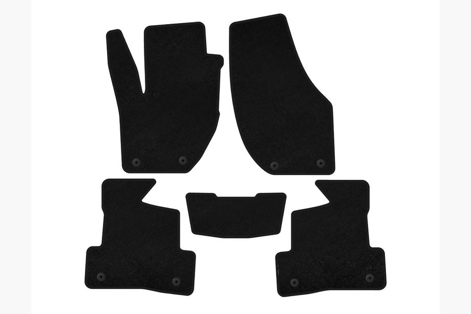 Volvo V40 2012- Textile Floor Mats Premium (2016+, HB, Black) Photo 1
