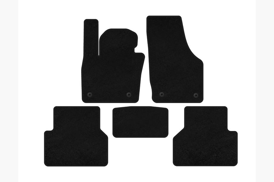 Audi Q3 2011-2019 Textile Floor Mats Classic (Black) Photo 1