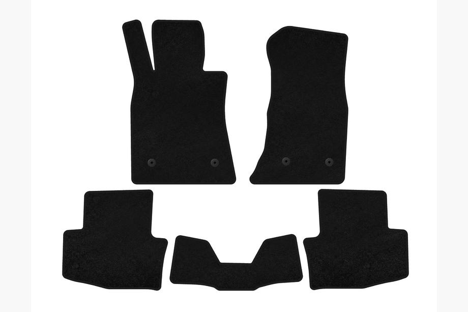 Cadillac ATS 2012-2019 Textile Floor Mats Classic (SD, Black) Image