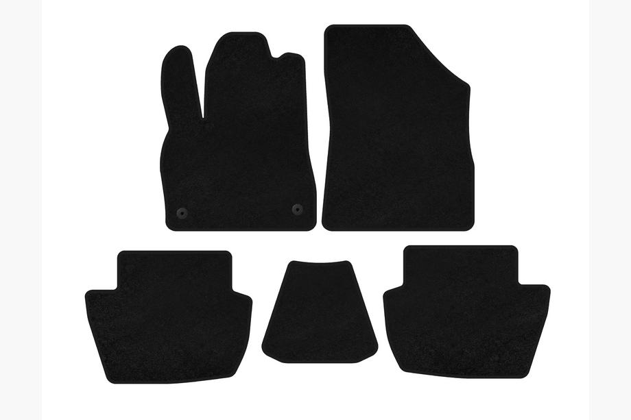 Citroen DS-5 2011-2015 Textile Floor Mats Classic (HB, Hybrid/Automatic, Black) Photo 1