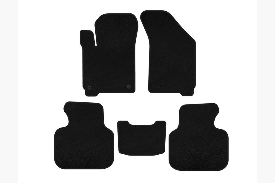 Dodge Journey 2008-2020 Textile Floor Mats Classic (2008-2011, Black) Photo 1