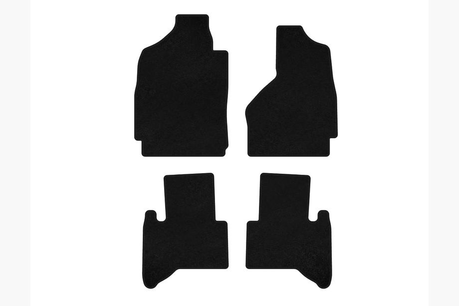 Dodge RAM (DR/DH/D1/DC/DM) 2002–2009 Textile Floor Mats Classic (2002-2009, Black) Image