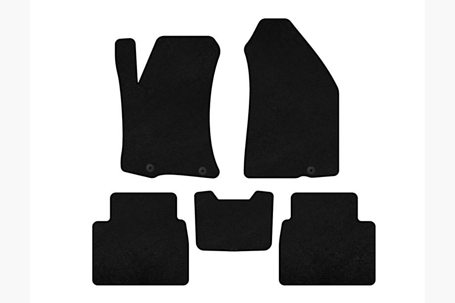 Nissan Altima 2012-2018 Textile Floor Mats Classic (SD, Black) Photo 1