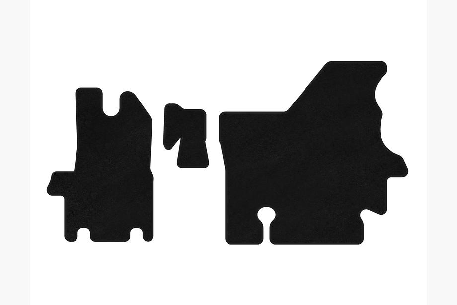 Renault Master 1998-2010 Textile Floor Mats Classic (1998-2003, Black) Image