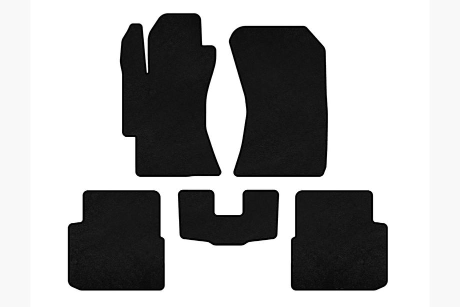 Subaru Impreza 2007-2011 Textile Floor Mats Classic (HB, Black) Photo 1