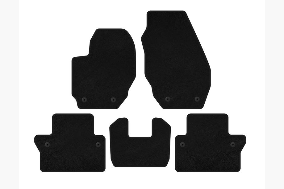 Volvo V70 2007-2013 Textile Floor Mats Classic (black) Photo 1