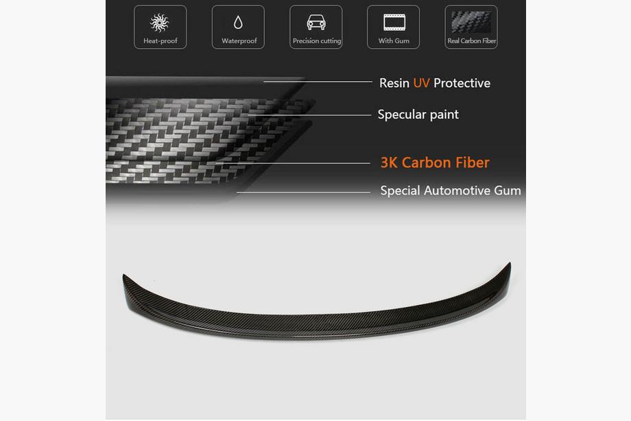 BMW 3 Series E90/E91 2005-2011 P-Style Spoiler (for E90, Carbon) Photo 5