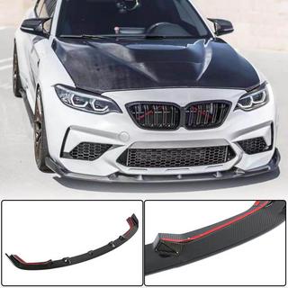 Front Bumper Lip V7 for F87 M2 Competition, Carbon BMW 2 Series F22/F23 2014-2021 photo 2