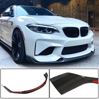 Front Bumper Lip V4 for F87 M2 Competition, Carbon BMW 2 Series F22/F23 2014-2021 photo 1