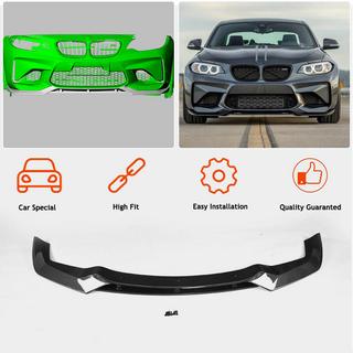 Front Bumper Lip V3 (for F87 M2, Carbon) BMW 2 Series F22/F23 2014-2021 photo 4