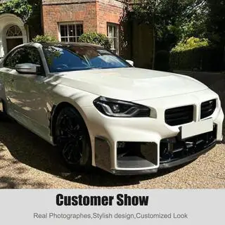 Front Bumper Lip V1 (for G87, Carbon) photo 3