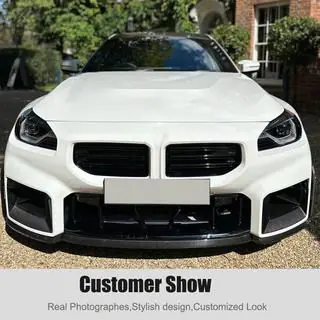 Front Bumper Lip V1 (for G87, Carbon) photo 4