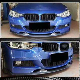 Front Bumper Lip Mad-Style for F30 M-Sport, Carbon photo 4