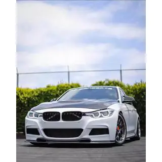 Front Bumper Lip V-Style for F30 M-Sport, Carbon photo 4