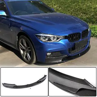 Front Bumper Lip MP-Style for F30 M-Sport, Carbon photo 1