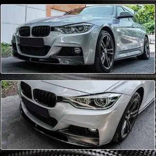 Front Bumper Lip MP-Style for F30 M-Sport, Carbon photo 3