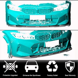 Front Bumper Lip V1 for M-Sport 2022+ Carbon BMW 3 Series G20/G21 2018- photo 2