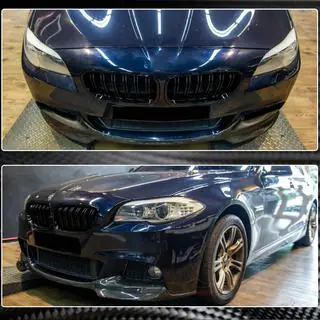 Front Bumper Lip V1 (for F10 M-Sport, Carbon) photo 3