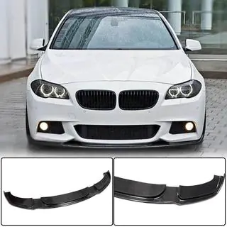 Front Bumper Lip V2 for F10 M-Sport, Carbon photo 1