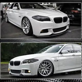 Front Bumper Lip V2 for F10 M-Sport, Carbon photo 4
