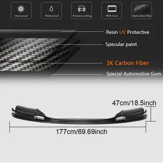 Front Bumper Lip V2 (for F10 M5, Carbon) photo 4