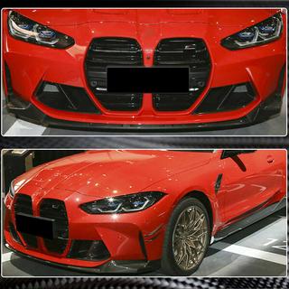 Front Bumper Lip V3 (for G82/G83, Carbon) BMW 4 Series G22/23/26 2020- photo 4