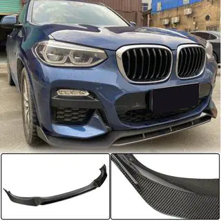 Front bumper lip for original M-Sport 2018-2021, Carbon photo 1