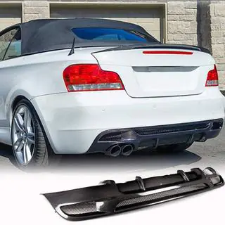 Rear Bumper Diffuser V2 (for E82/E88 M-Sport, Carbon) BMW 1 Series E81/E82/E87/E88 2004-2011 photo 2