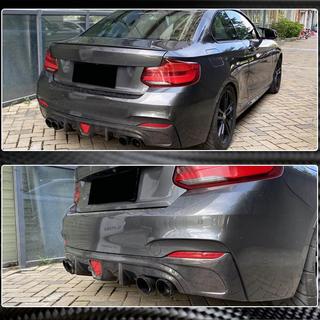 Rear Bumper Diffuser V2 for F22/F23 M-Sport, Carbon photo 4