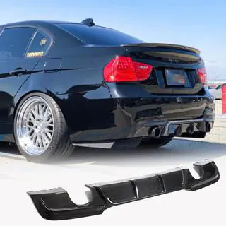 Rear Bumper Diffuser V1 for E90 M-Sport, Carbon photo 1