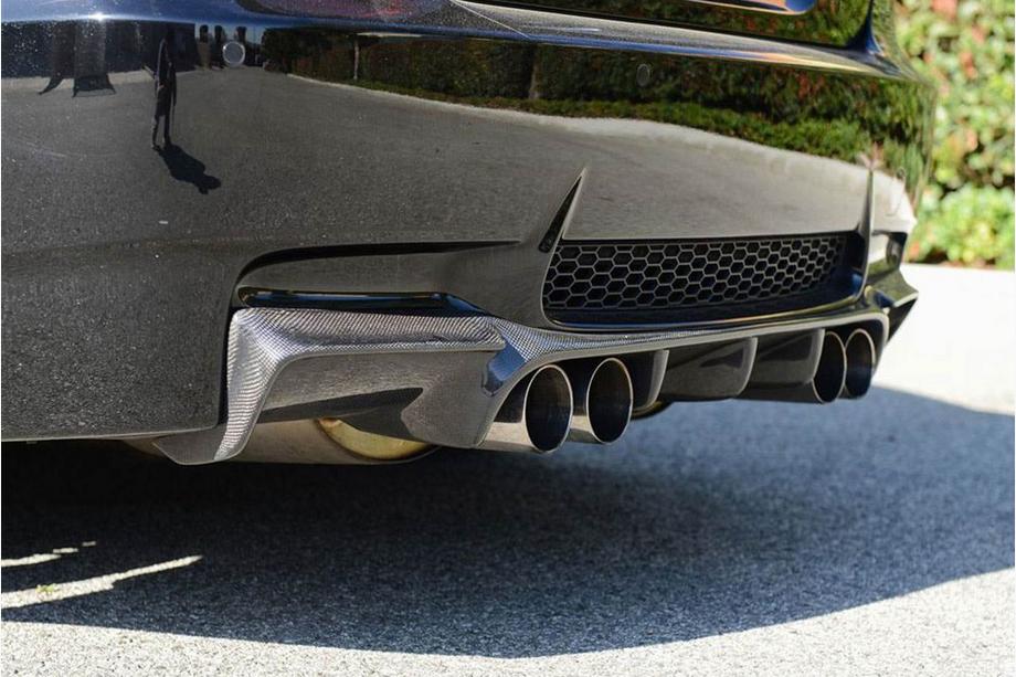 BMW 3 Series E90/E91 2005-2011 Rear Bumper Diffuser Carbon V2 (for E92/E93 M3) Photo 2