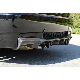 Rear Bumper Diffuser V-Style (for M3, Carbon) photo 2