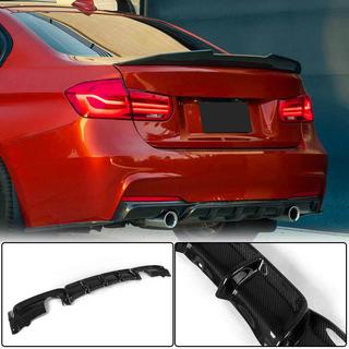 Rear Bumper Diffuser V1 for F30 M-Sport, Carbon photo 2
