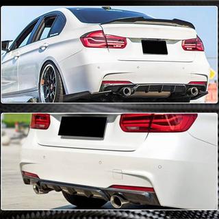 Rear Bumper Diffuser V1 for F30 M-Sport, Carbon photo 4