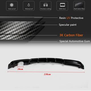 Rear Bumper Diffuser V3 (for F30 M-Sport, Carbon) photo 4