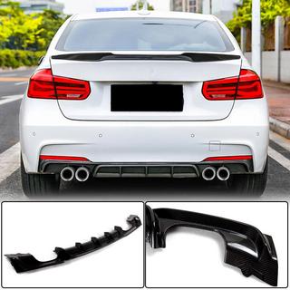 Rear Bumper Diffuser V4 (for F30 M-Sport, Carbon) photo 2