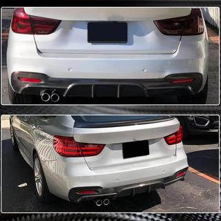 Rear Bumper Diffuser V1 for F34 M-Sport, Carbon photo 4
