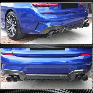 Rear Bumper Diffuser V7 (for M-Sport 2018-2022, Carbon) photo 3