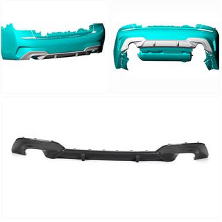 Rear Diffuser V5 for M-Sport 2018-2022, Carbon photo 2