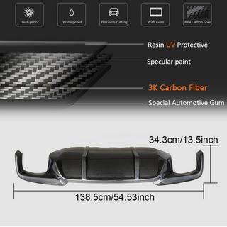 Rear Bumper Diffuser V1 for F10 M-Sport, Carbon BMW 5 Series F10/F11 2010–2016 photo 4
