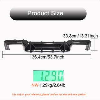Rear Bumper Diffuser V3 for F10 M5, Carbon BMW 5 Series F10/F11 2010–2016 photo 4