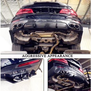 Rear bumper diffuser V6 (for M-Sport, carbon) photo 3